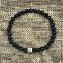 Load image into Gallery viewer, Grounding Cube Bracelet • Black Tourmaline, 6mm