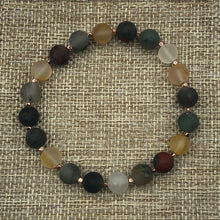 Load image into Gallery viewer, Odyssey Bracelet • Courage &amp; Growth • Bloodstone &amp; Rutilated Quartz, 8mm